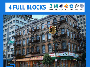 new york city blocks 37 buildings v2 3D मॉडल