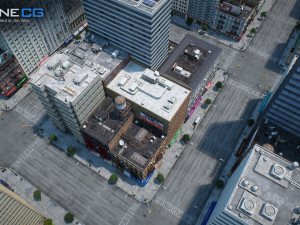 new york city blocks 31 buildings v2 3D 모델