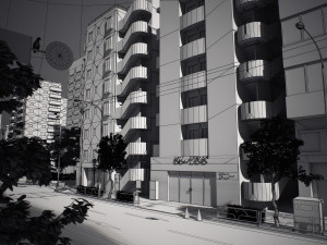 Japan 8 blocks 34 buildings Modelo 3D