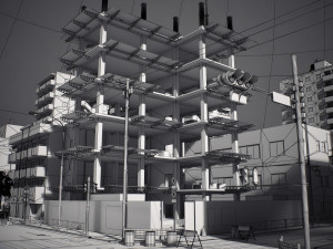 Japan 8 blocks 34 buildings Modelo 3D