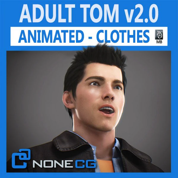 Animated male tom 3D Model .c4d .max .obj .3ds .fbx .stl .blend 