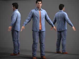 animated male tom Modello 3D