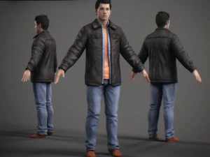 Animated male tom 3D Model