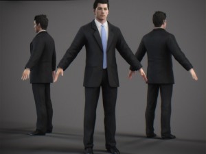animated male tom Modello 3D