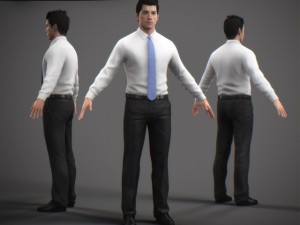 animated male tom Modello 3D