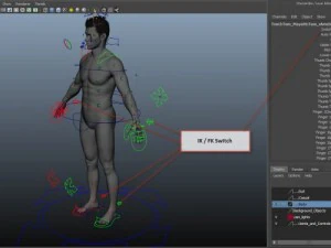 Animated male tom 3D Model