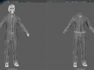 Animated male tom 3D Model