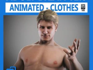 Animierter m&auml;nnlicher Brian 3D Modell