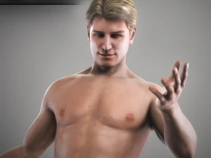 Animated male brian 3D Model