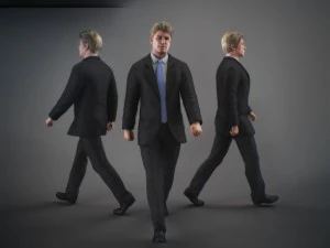Animated male brian 3D Model