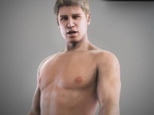 Animated male brian 3D Model