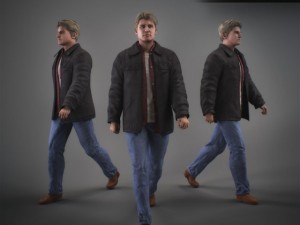 animated male brian 3D Model