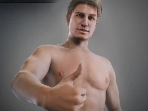 Animated male brian 3D Model
