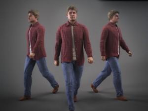animated male brian 3D Model