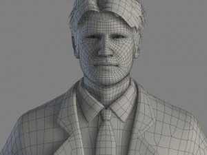 Animated male brian 3D Model