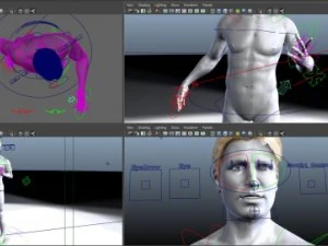 Animated male brian 3D Model