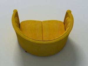 divan sofa classic 3D 모델