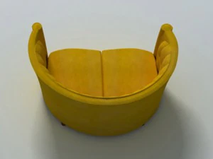 Klasyczna kanapa rozkładana Model 3D