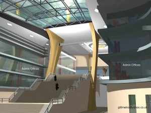 centro de conven&ccedil;&otilde;es Modelo 3D