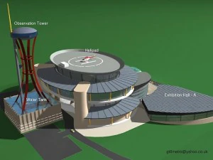 centro de conven&ccedil;&otilde;es Modelo 3D