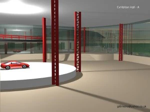 centro de conven&ccedil;&otilde;es Modelo 3D