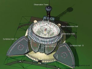 centro de conven&ccedil;&otilde;es Modelo 3D