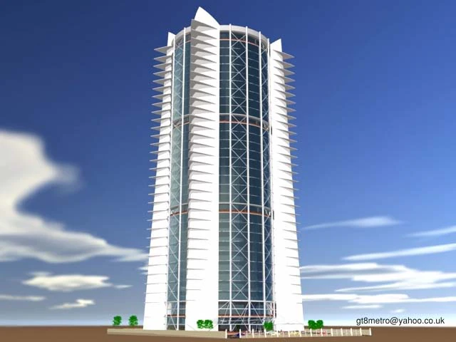 office complex 3D Model .c4d .max .obj .3ds .fbx .stl .blend 