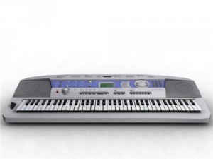 yamaha keyboard Modello 3D