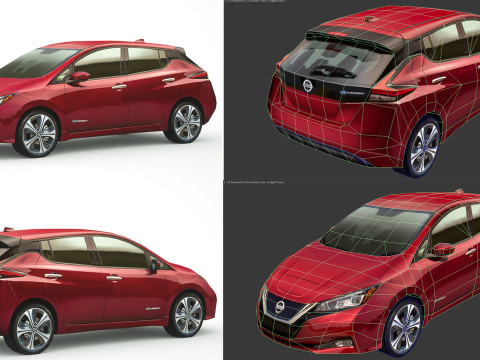 25 Low Poly Hatchbacks Model 3D