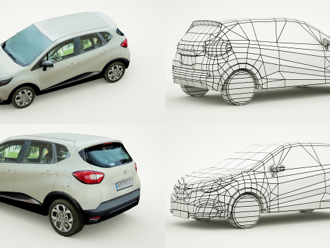 25 Low Poly Hatchbacks Model 3D