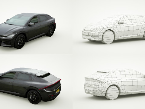 25 Low Poly Hatchbacks Model 3D