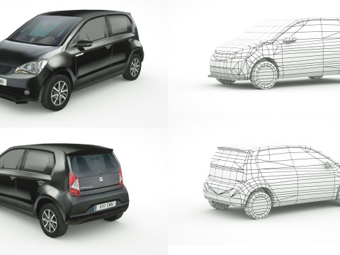 25 Low Poly Hatchbacks Model 3D
