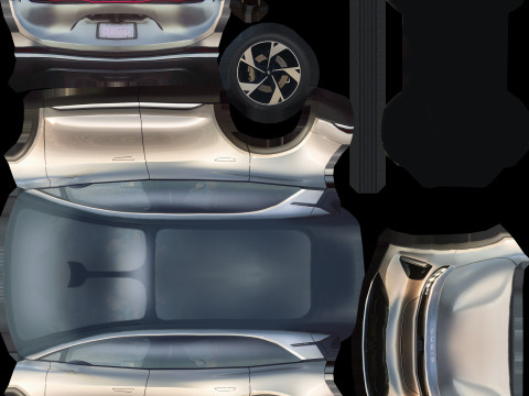 18 SUVs and VANs Low-poly Modello 3D