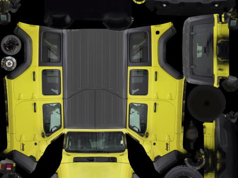 18 SUVs and VANs Low-poly Modello 3D