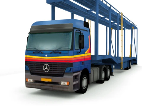 14 Low-Poly Trucks vol1 3D Model