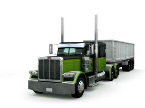 14 Low-Poly Trucks vol1 3D Model