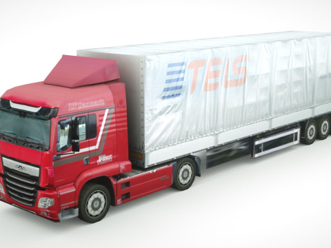 14 Low-Poly Trucks vol1 Model 3D