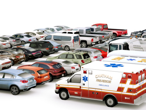 Low Poly City Generic Vehicles v01 Modèle 3D