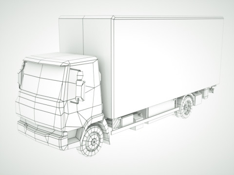 12 Low-Poly Trucks vol2 Model 3D