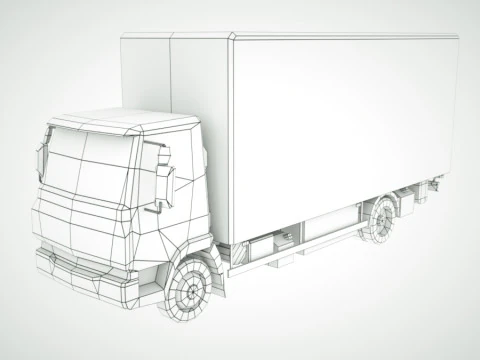 12 Low-Poly Trucks vol2 3D Model