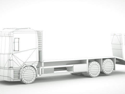 12 Low-Poly Trucks vol2 Model 3D