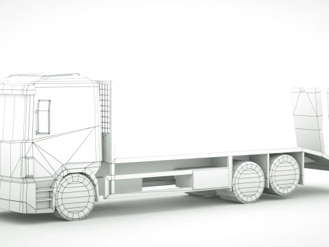 12 Low-Poly Trucks vol2 3D Model