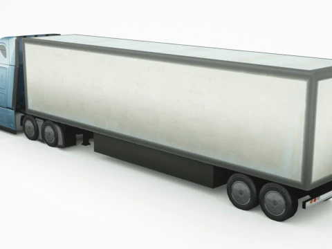 12 Low-Poly Trucks vol2 3D Model