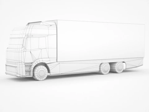 12 Low-Poly Trucks vol2 3D Model