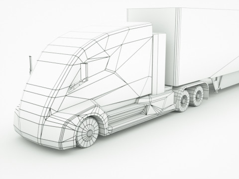 12 Low-Poly Trucks vol2 Model 3D