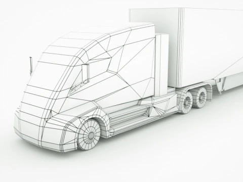 12 Low-Poly Trucks vol2 3D Model