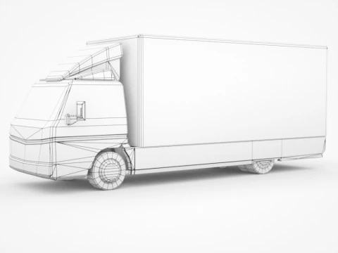 12 Low-Poly Trucks vol2 3D Model