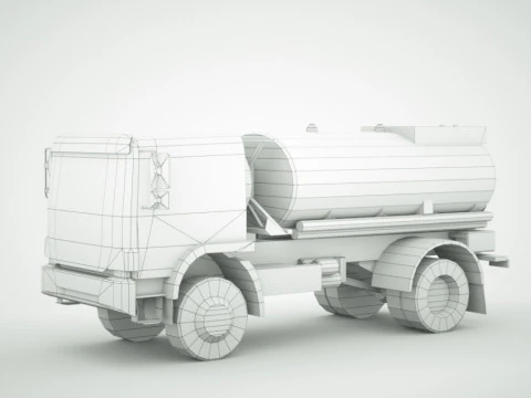 12 Low-Poly Trucks vol2 3D Model