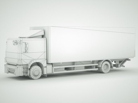 12 Low-Poly Trucks vol2 Model 3D