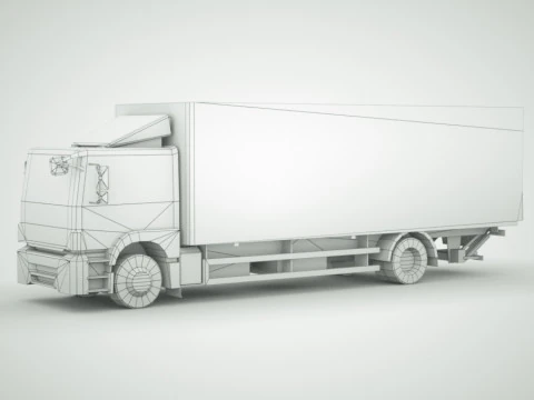 12 Low-Poly Trucks vol2 3D Model